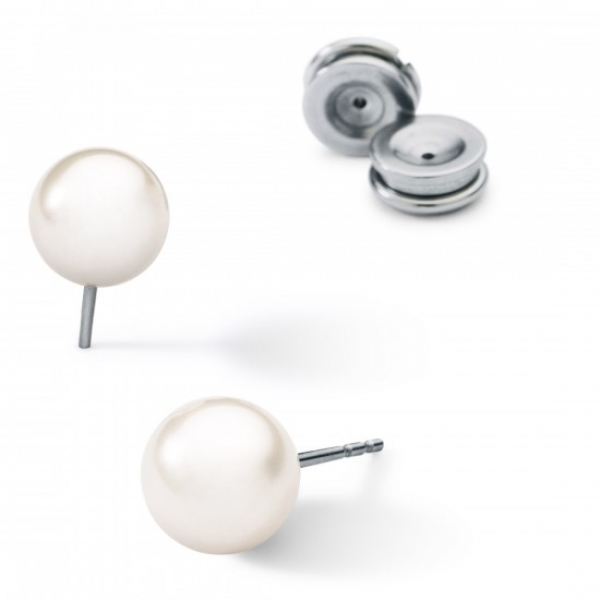 süsswasserperlohrstecker weisse perle